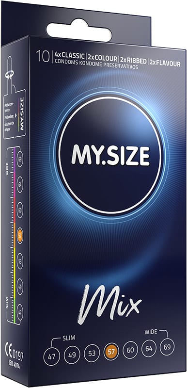My Size Mix | Taille 57 | Mix de préservatifs avec taille spécifique