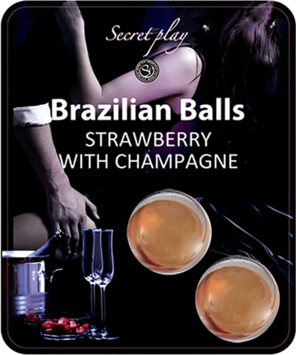 Brazilian Balls | Boules lubrifiantes | Parfum fraise et champagne