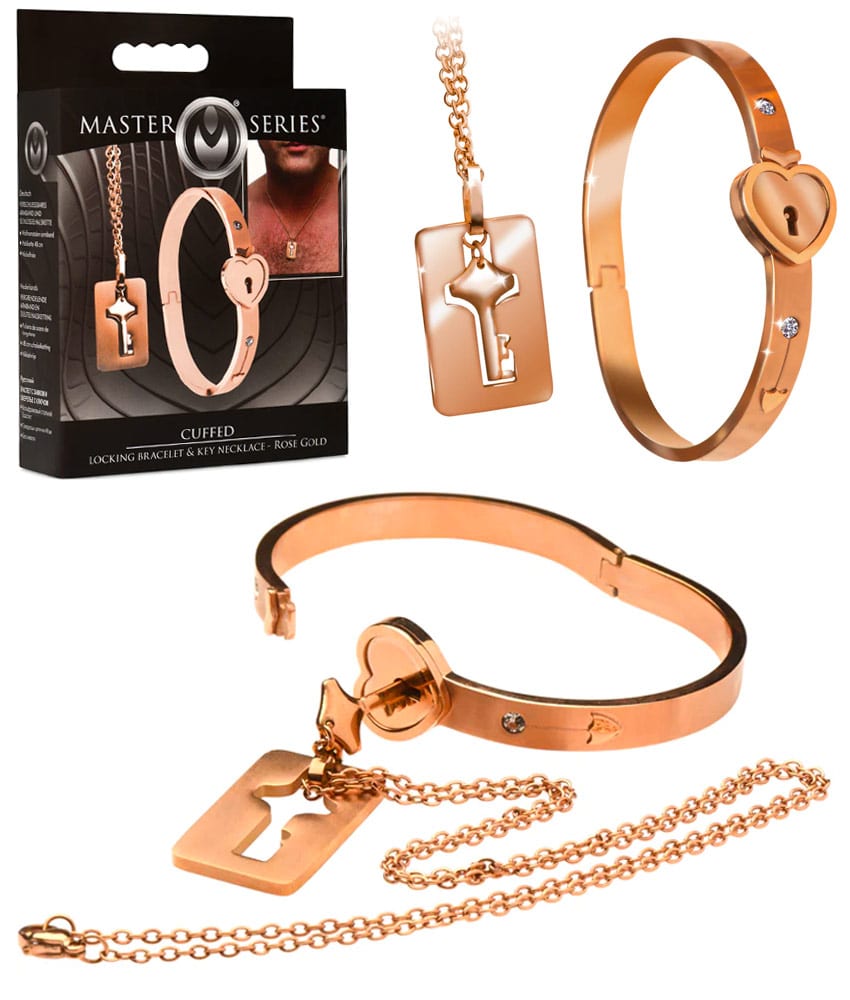 Master Series Cuffed | Bracelet & Collier verrouillables en or rose
