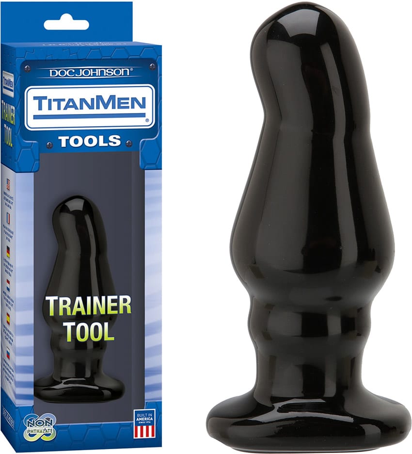 Doc Johnson TitanMen Trainer Tool 5 | Plug anal avec extrémité courbée