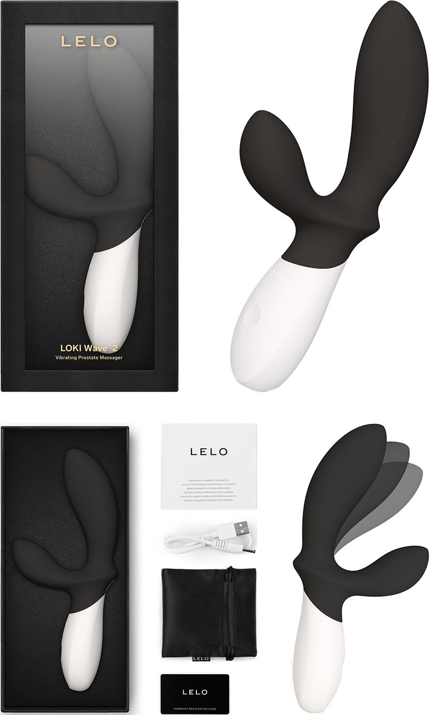 LELO Loki Wave 2 | Vibromasseur prostatique ultra puissant | Noir