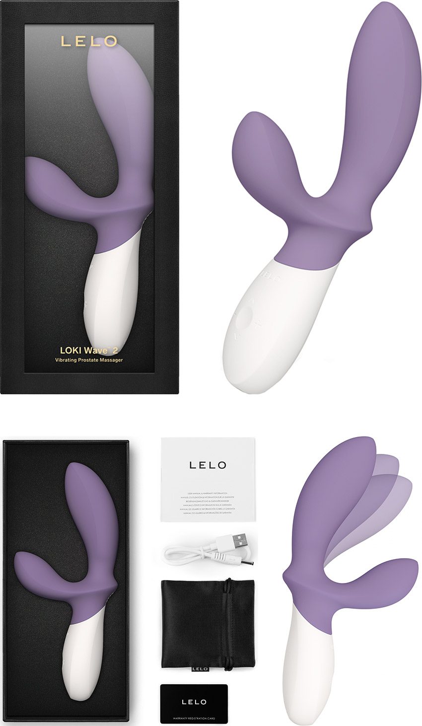 LELO Loki Wave 2 | Vibromasseur prostatique ultra puissant | Violet