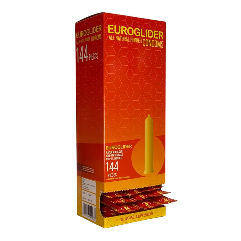Euroglider | Pack de 144 préservatifs fins et lubrifiés