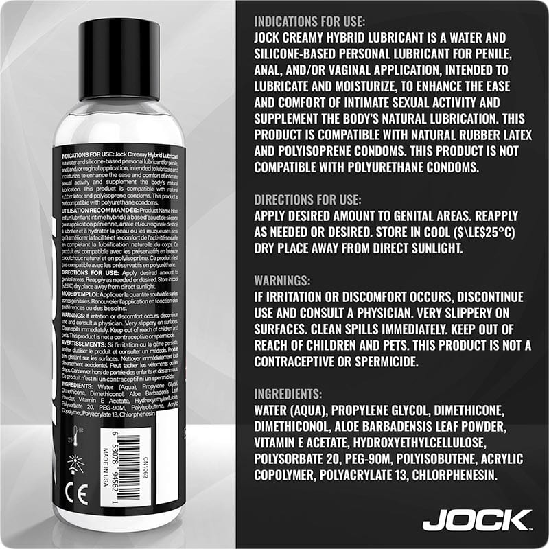 Jock Creamy | Hybrides Gleitmittel | Sperma-Effekt