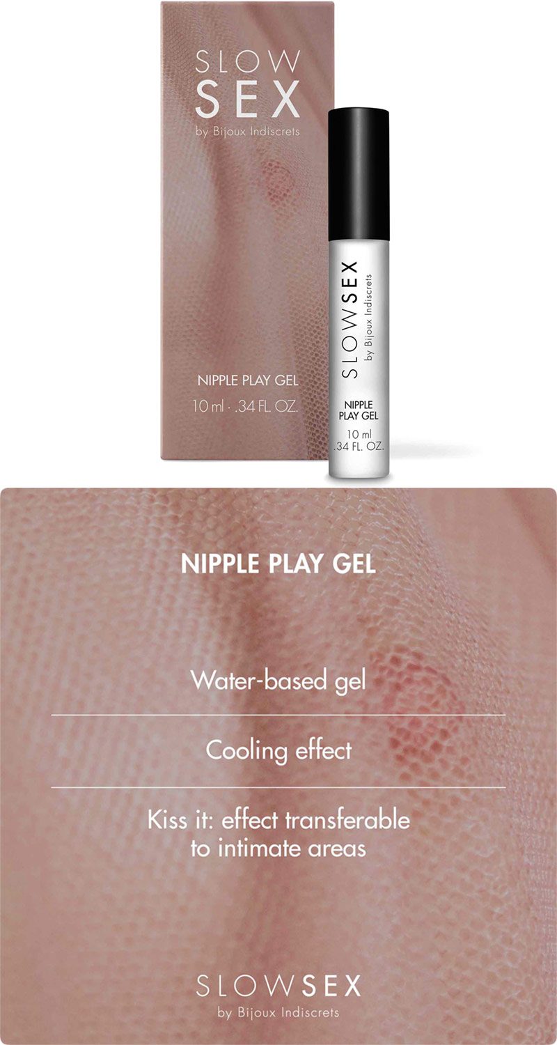 Bijoux Indiscrets Slow Sex | Gel de stimulation pour tétons | 10 ml
