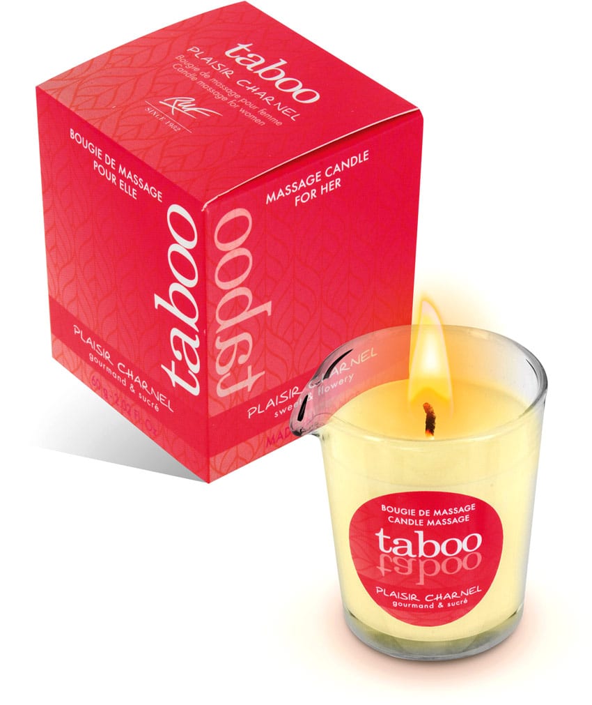 Taboo Plaisir Charnel | Bougie de massage gourmande et sucrée