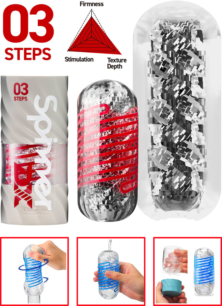 Tenga Spinner DX 03 Steps | Flexible Masturbationshülle | Steps