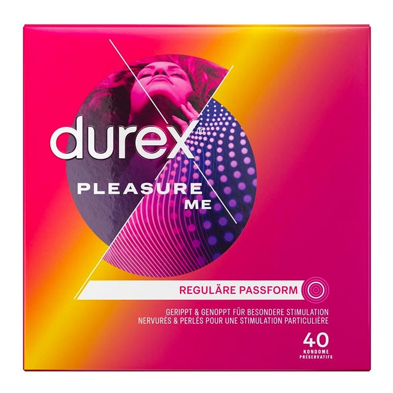 Durex Pleasure Me | 40 Gerippte und genoppte Kondome