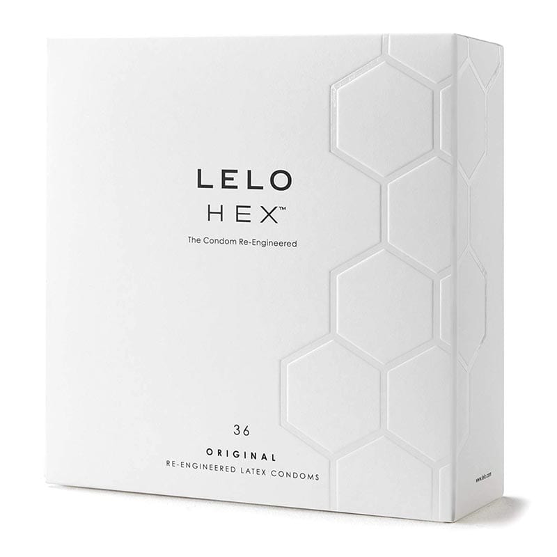 LELO HEX | Préservatif ultra-fin et ultra-résistant | 36 préservatifs