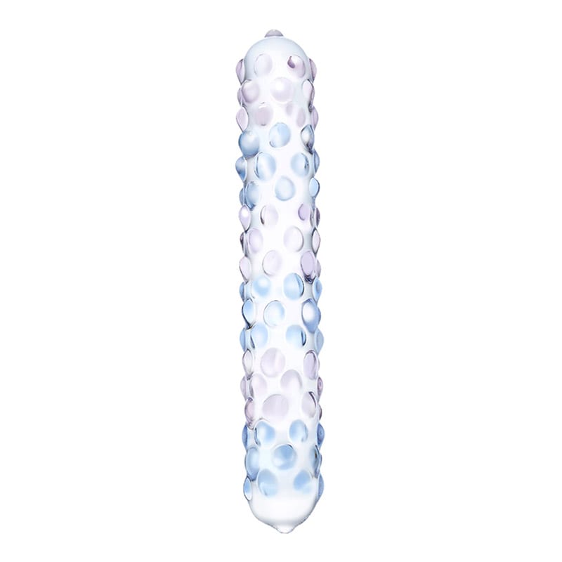 Dildo en verre Gläs Purple Rose Nubby