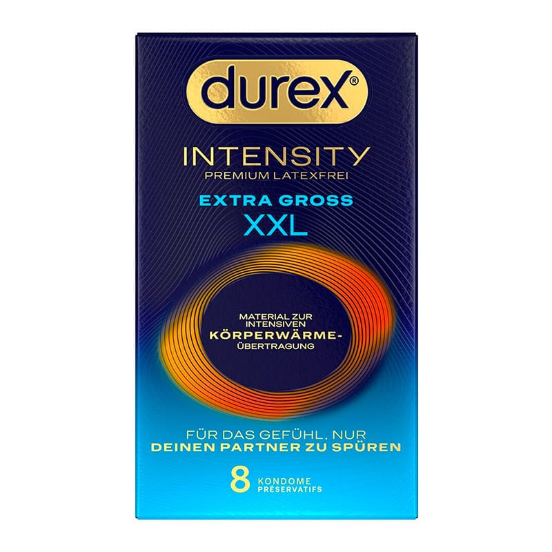 Durex Intensity XXL |&nbsp;Préservatif sans latex ultra-fin XXL | 8 pièces
