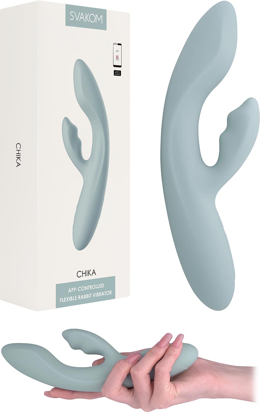 Svakom Chika | Vibromasseur rabbit chauffant avec lapin texturé