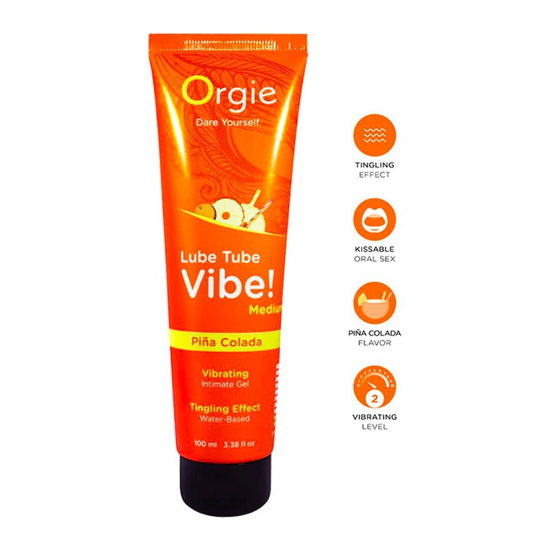 Orgie Lube Tube Vibe! | Intimgel mit Cocktailgeschmack Piña Colada