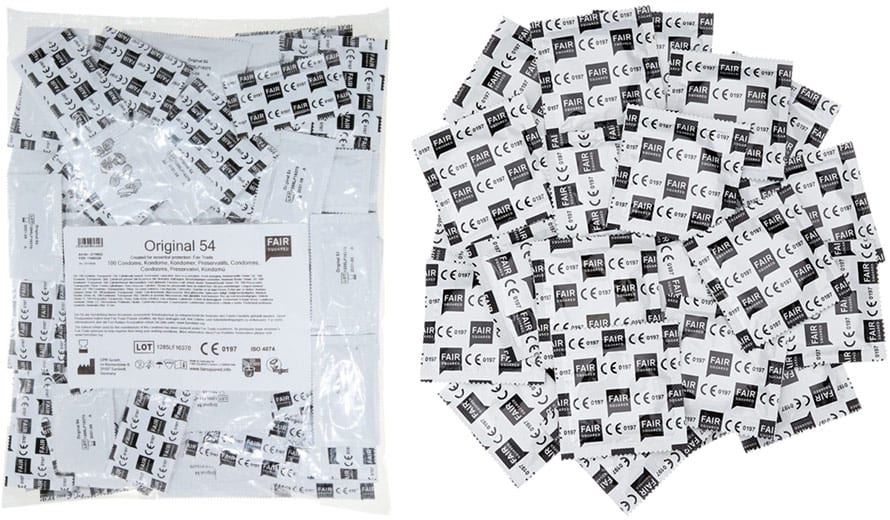 Fair Squared Original | Packung mit 100 Kondomen Vegan & Fair Trade