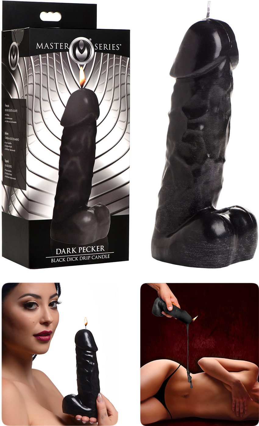 Master Series Dark Pecker | Kerze in Penisform für BDSM-Spiele