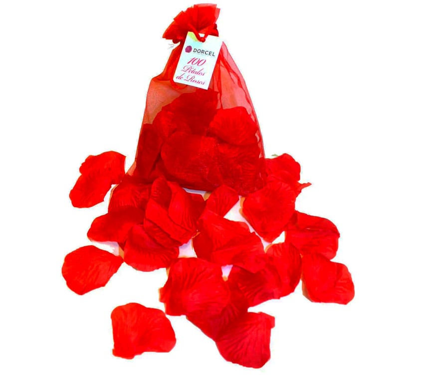 Dorcel Organza | 100 Rote Rosenblättern