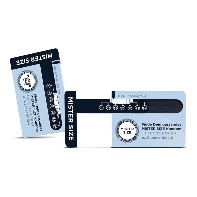 Mister Size | Réglette de mesure pour préservatifs