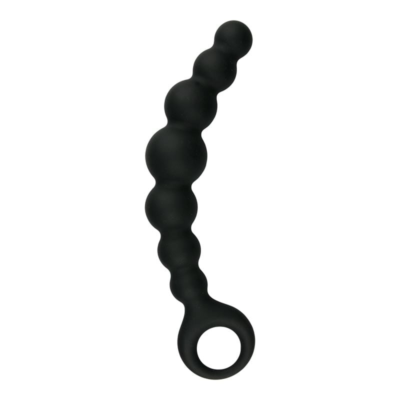 EasyToys Beaded | Chapelet anal en silicone avec 7 perles | Noir