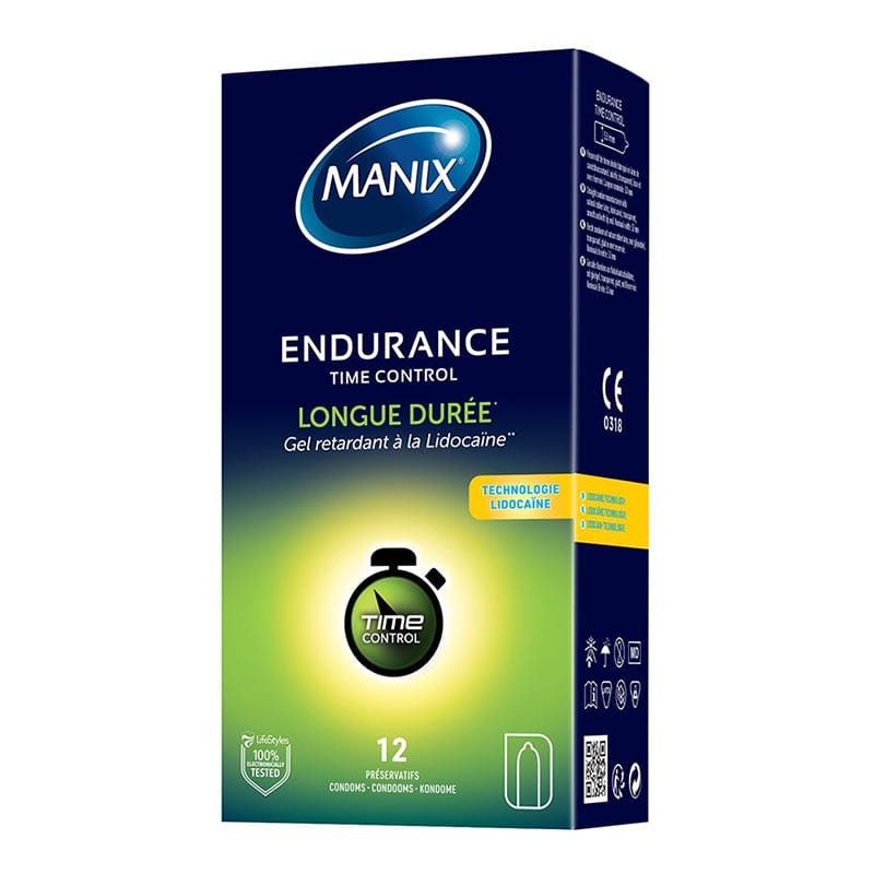Manix Endurance Time Control | Préservatifs retardants à la lidocaïne