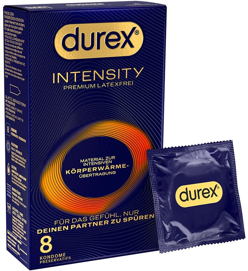 Durex Intensity |&nbsp;Préservatif sans latex ultra-fin | 8 pièces