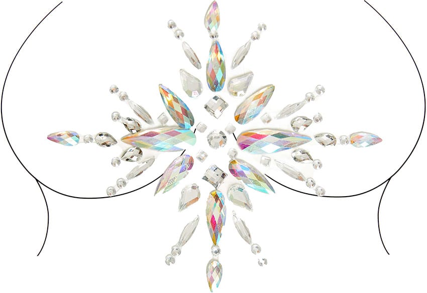 Leg Avenue Soleil | Strass autocollants multicolores | Losange