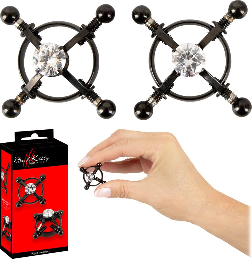 Bad Kitty Nipple Jewellery | Verstellbare Nippelklemmen mit Diamant