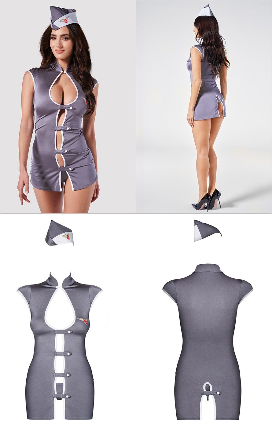 Obsessive Stewardess Costume d'hôtesse de l'air sexy