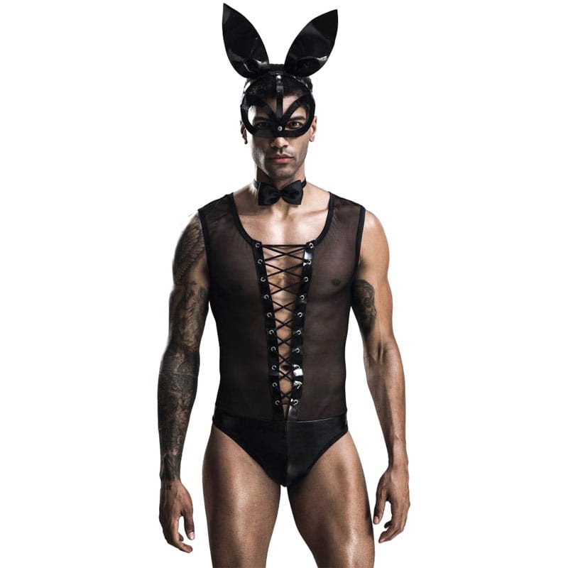 Saresia Bunny | Sexy Kaninchenkostüm | 4-teilig | Für Männer
