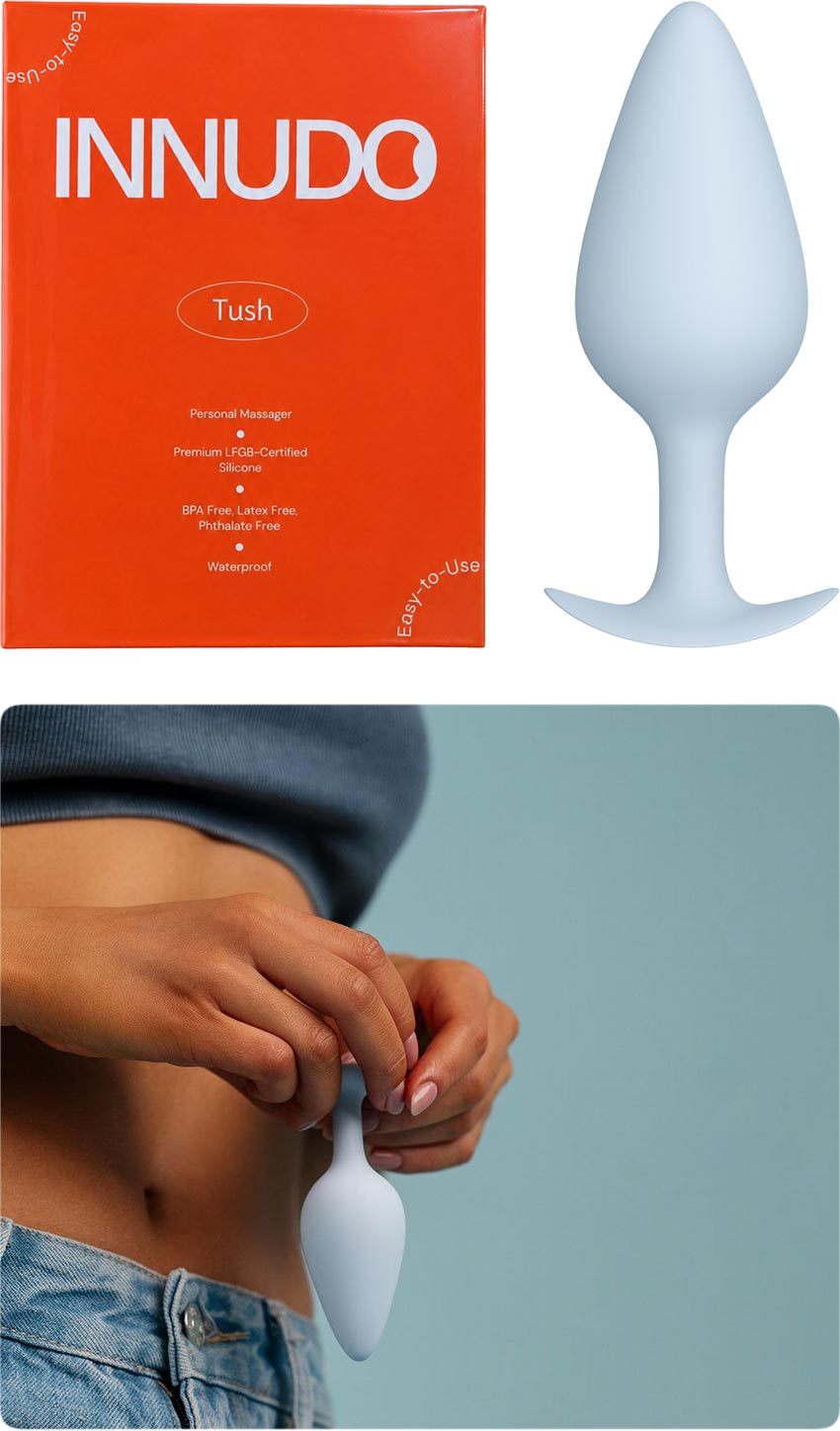 Innudo Tush | Analplug aus weichem Silikon | Blau