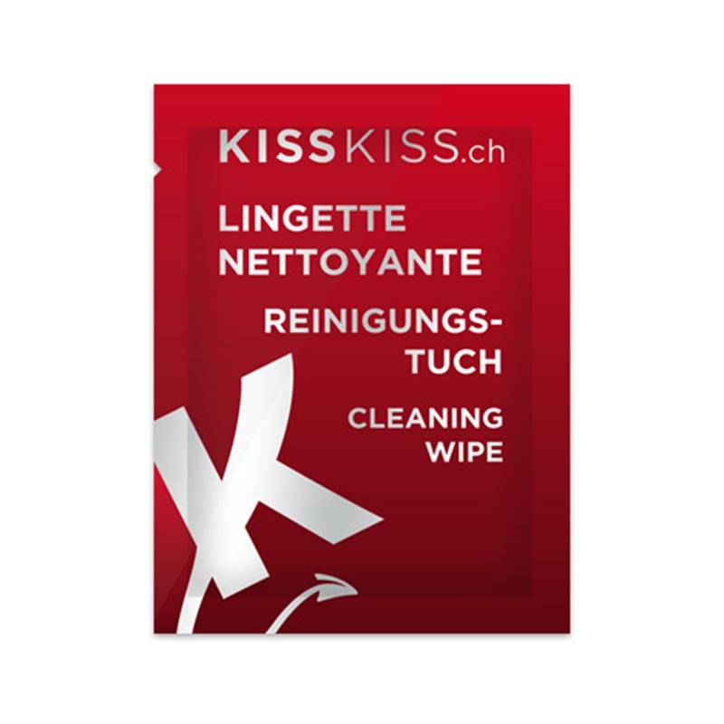 Lingette nettoyante KissKiss.ch - Sachet - Livraison offerte
