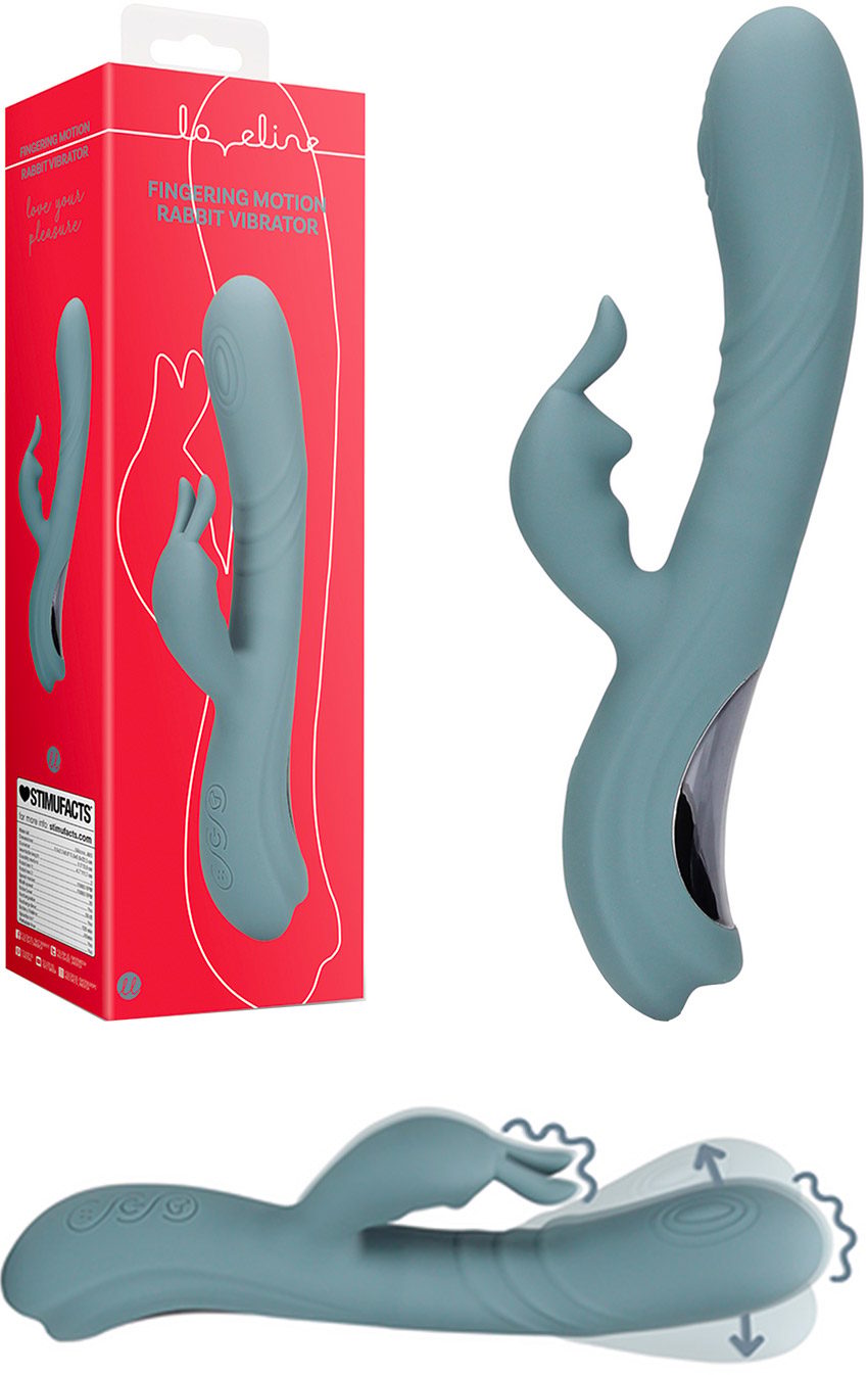 Loveline Fingering Motion | Rabbit Vibrator | Grau