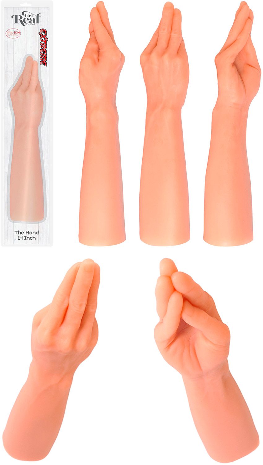 ToyJoy Get Real The Hand | Handförmiger Dildo, ideal für Fisting