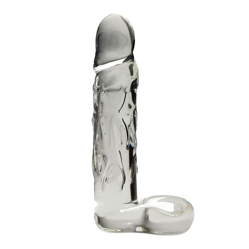 Spartacus Blown Large Realistic | Dildo réaliste en verre transparent