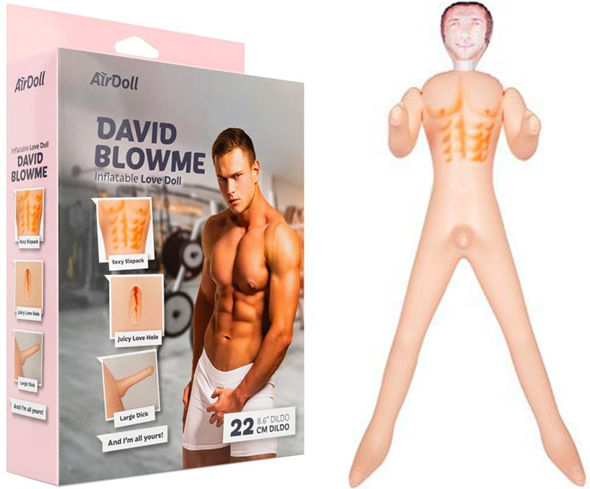 AirDoll David Blowme | Poupée gonflable avec deux orifices