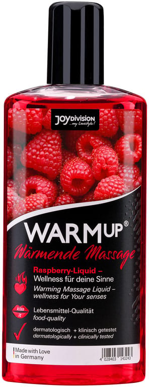 JoyDivision WARMup | Wärmendes Massageöl | Himbeerduft