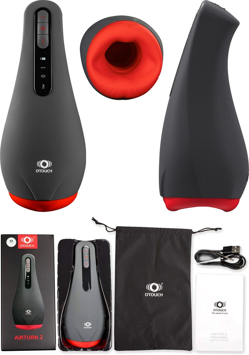 OTouch Airturn 2 | Masturbateur pour homme imitant une fellation