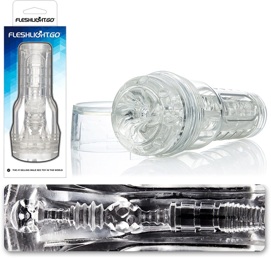 Fleshlight GO Torque Ice | Masturbateur transparent pour homme