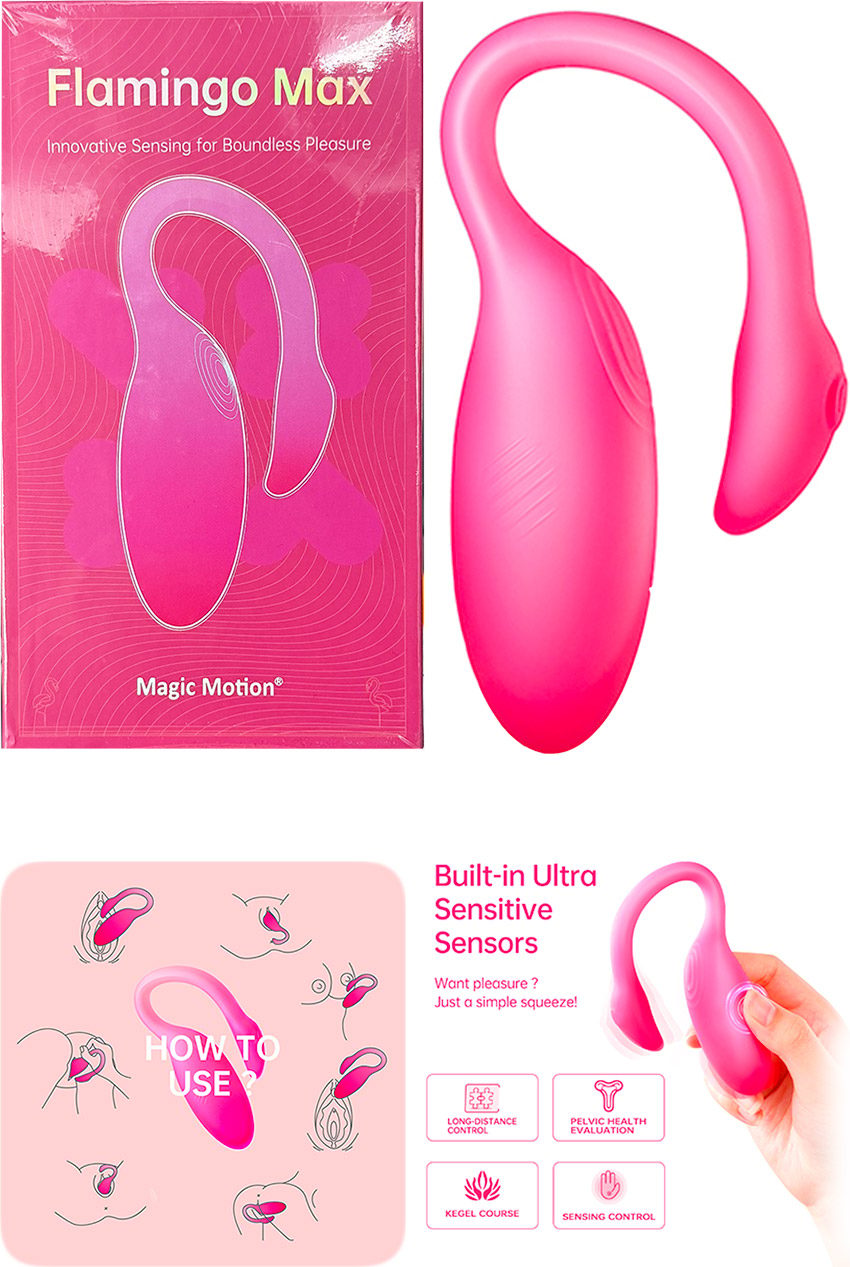 Magic Motion Flamingo Max | Oeuf vibrant connecté | Rose