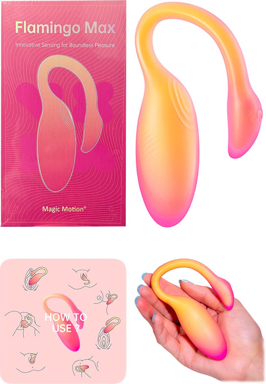 Magic Motion Flamingo Max | Oeuf vibrant connecté | Orange