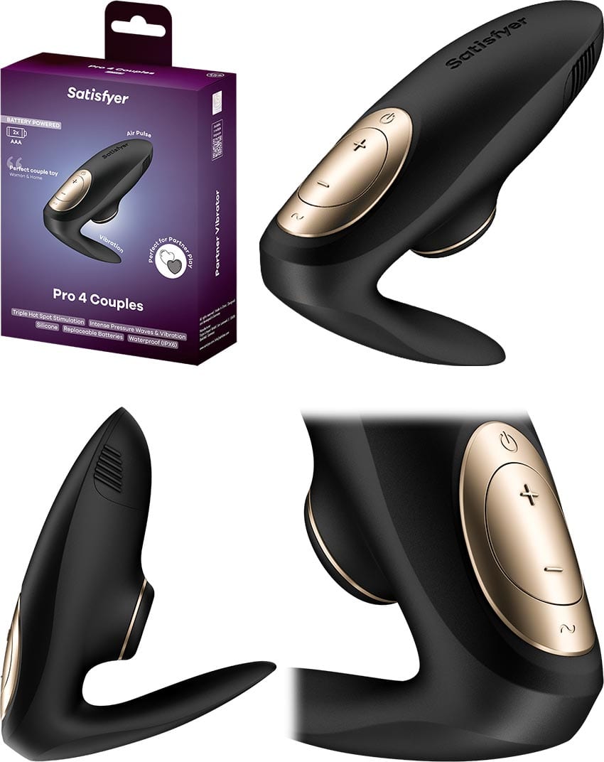 Satisfyer Pro 4 Couples | Sextoy 3 en 1 (Point G, clitoris et pénis)