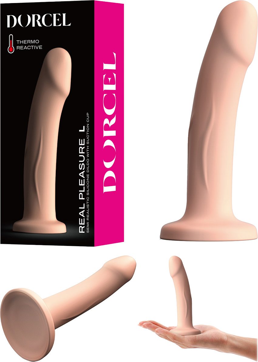 Dorcel Real Pleasure | Dildo Saugnapf und thermo-reaktiv | Vanilla