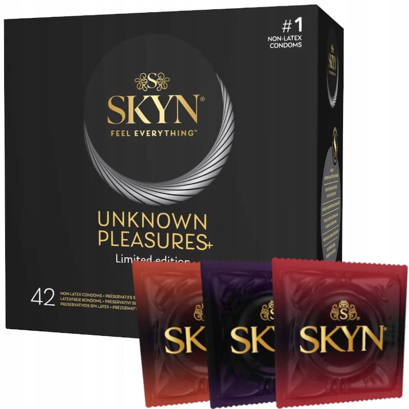Skyn Unknown Pleasures+ | Set mit 42 verschiedenen Kondomen