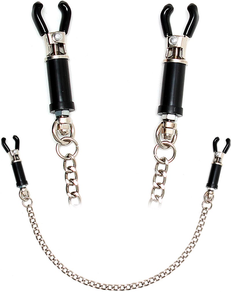 Verstellbare Rimba Nippelklemmen mit Metallkettchen