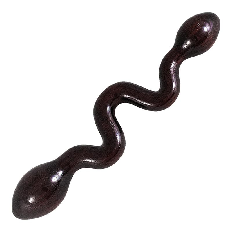 NobEssence Mesmerize Wenge | Dildo en bois avec méandres
