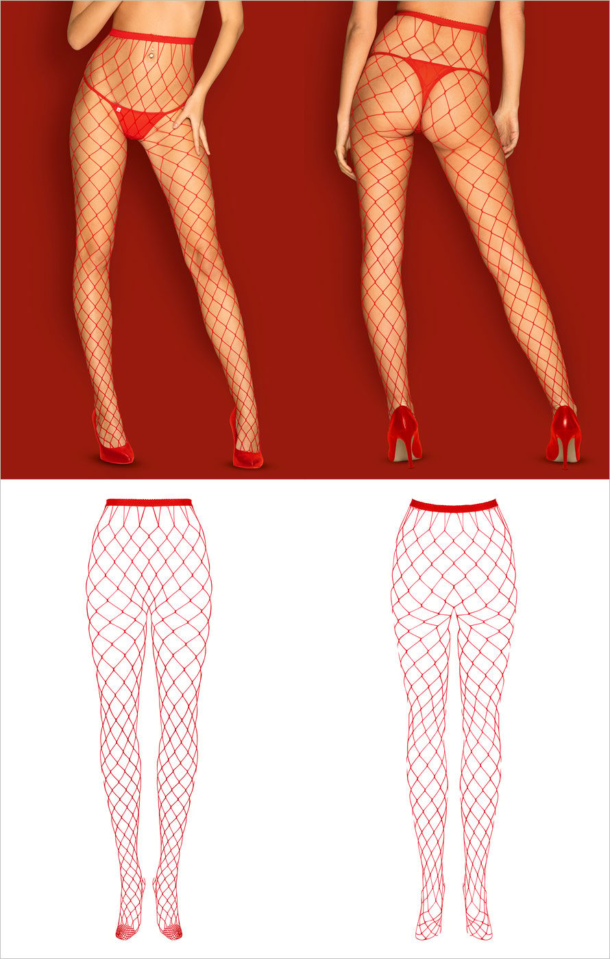 Obsessive Collant S812 - Rouge