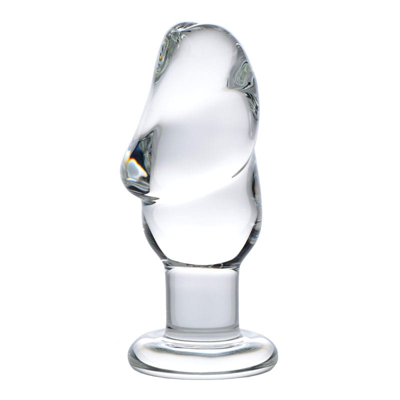 Prisms ASVINI | Élégant plug anal en verre en forme de gland de pénis