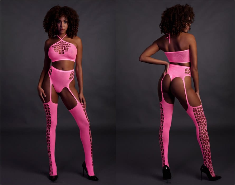 Ouch! Glow in the Dark Set - 2 Stück - Fluo Pink (XS/XL)