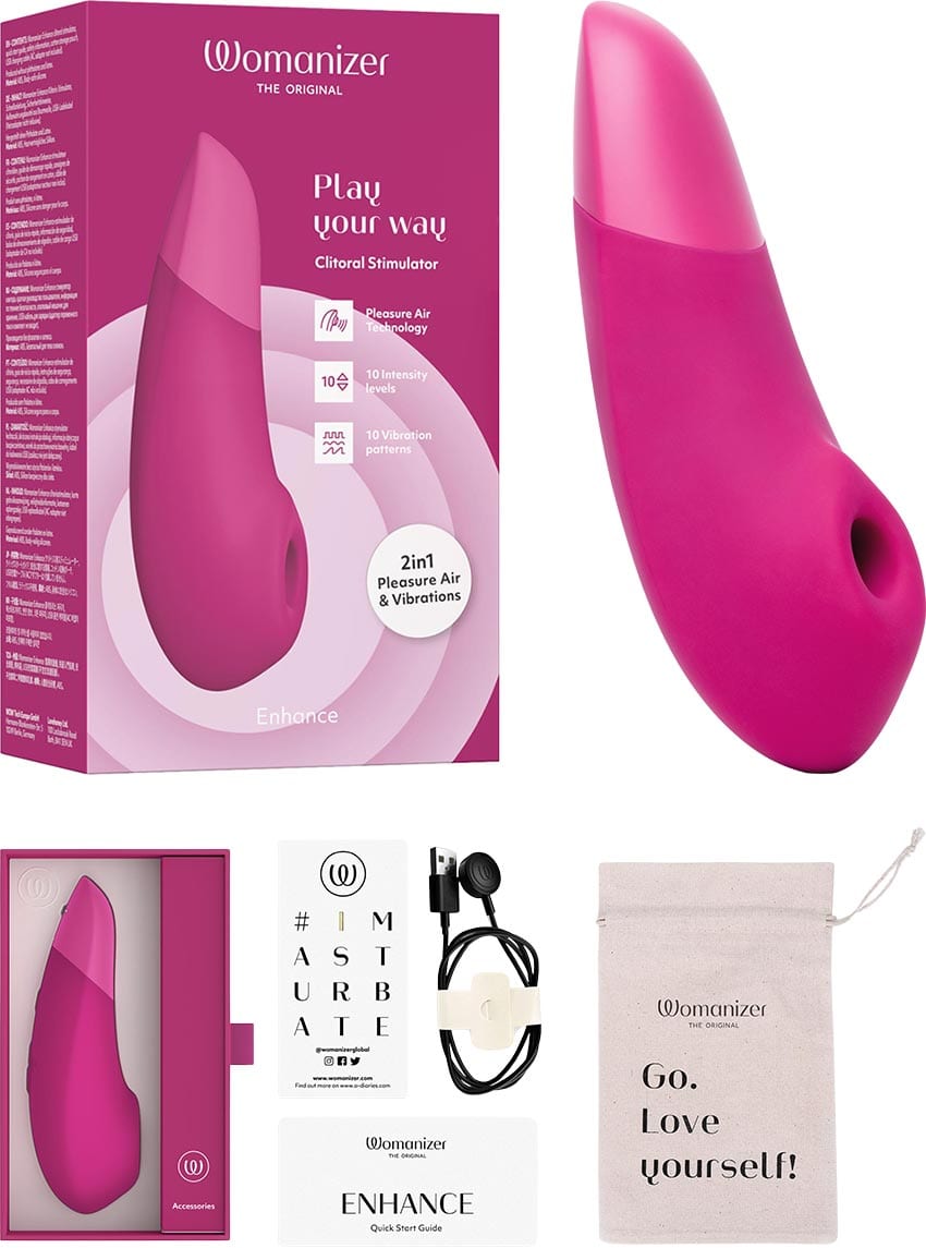 Womanizer Enhance | Stimulateur clitoridien | Vibrations & Pleasure Air