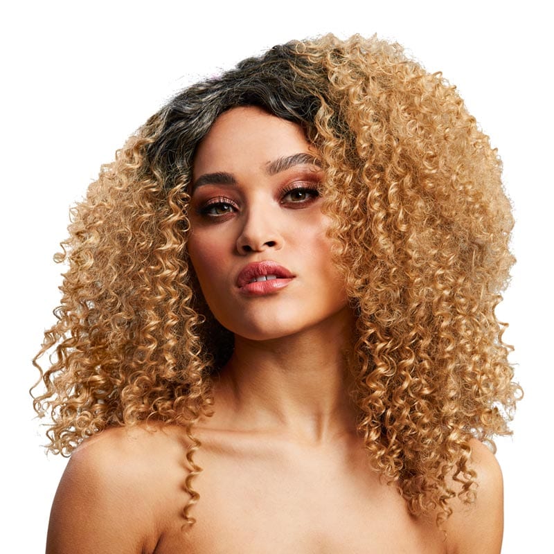 Fever Wigs Lizzo | Afro-Perücke | Karamell