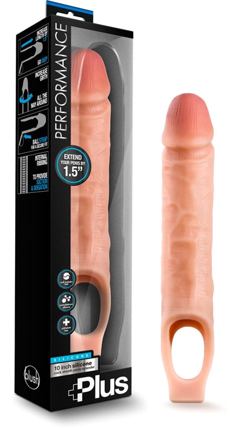 Blush Performance Plus 10" | Gaine d'agrandissement du pénis | 18 cm